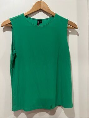 Susan Lawrence Bright Green Crewneck Tank
